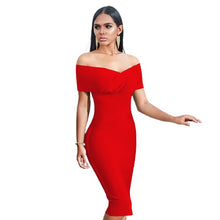 Load image into Gallery viewer, Off Shoulder Bandage Bodycon Trendy Dresses For Women - Tyche Ace

