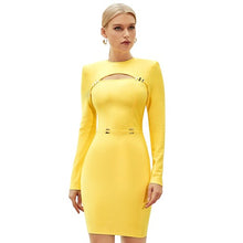 Load image into Gallery viewer, Stylish Long Sleeve Hollow Out Bodycon Dresses For Women - Tyche Ace
