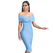 Load image into Gallery viewer, Off Shoulder Bandage Bodycon Trendy Dresses For Women - Tyche Ace
