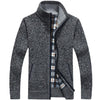 Men Faux Fur Wool Knitted Thick Coat Warm Casual Knitwear Cardigan freeshipping - Tyche Ace