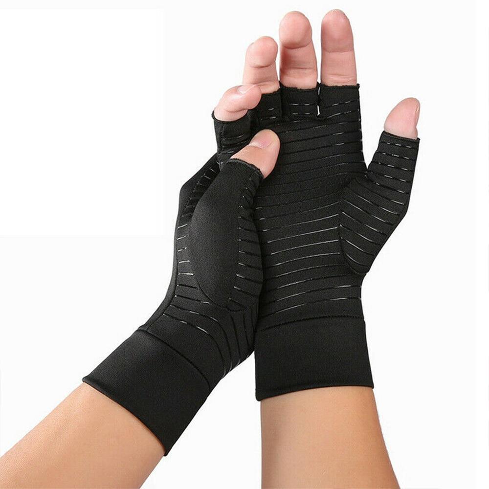Pair Men Pain Relieve Arthritis Compression Gloves freeshipping - Tyche Ace