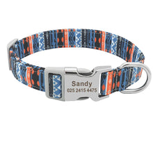 Load image into Gallery viewer, Pet Dog Customized Printed Nylon Collar Nylon Engraved Collar freeshipping - Tyche Ace
