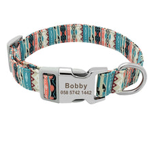 Load image into Gallery viewer, Pet Dog Customized Printed Nylon Collar Nylon Engraved Collar freeshipping - Tyche Ace
