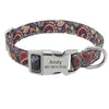 Pet Dog Customized Printed Nylon Collar Nylon Engraved Collar freeshipping - Tyche Ace