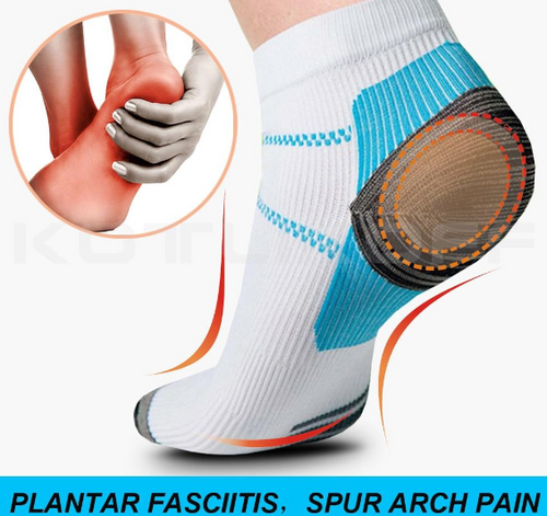 1 Pair Comfortable Plantar Fasciitis Heel Spurs Arch Pain Compression Socks