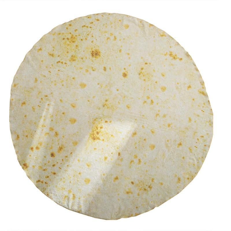 Round Super Soft Warm Flannel Coral Fleece Burrito/Tortilla Wrap Blankets freeshipping - Tyche Ace