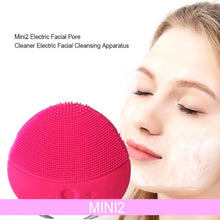 Load image into Gallery viewer, Silicone Electric Sonic Vibration Deep Pore Cleansing Skin Massager freeshipping - Tyche Ace
