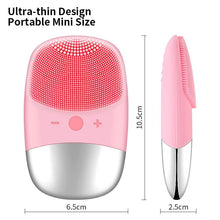 Load image into Gallery viewer, Silicone Sonic Mini Electric Facial Deep Pore Cleansing Massager Device freeshipping - Tyche Ace
