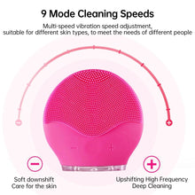 Load image into Gallery viewer, Silicone Ultrasonic Electric Facial Cleansing Massager Brush freeshipping - Tyche Ace
