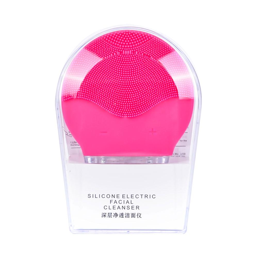 Silicone Ultrasonic Electric Facial Cleansing Massager Brush freeshipping - Tyche Ace