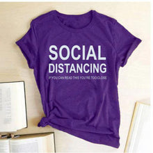 Load image into Gallery viewer, Social Distancing  Women T Shirts freeshipping - Tyche Ace
