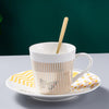 Spectacular reflection Ceramic Cups and Saucers With Scoop freeshipping - Tyche Ace