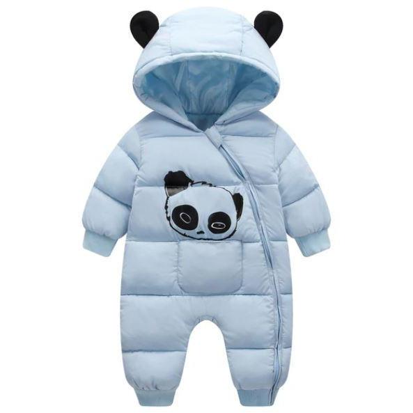 Stylish Baby Thick Cotton Panda Cartoon Winter Hooded Rompers freeshipping - Tyche Ace
