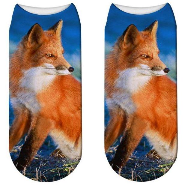 Stylish Enchanting Men & Women 3D Fox Print Socks freeshipping - Tyche Ace