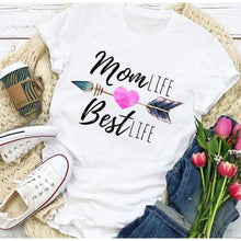 Load image into Gallery viewer, Stylish Fashionable Women Graphic  Print Mother Summer Shirt Tops freeshipping - Tyche Ace
