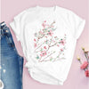 Stylish Fashionable Women Graphic  Print Mother Summer Shirt Tops freeshipping - Tyche Ace