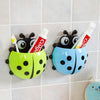Stylish Ladybug Design Wall Mounted Toothbrush Holder Children Bath Toys freeshipping - Tyche Ace