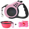 Tear Resistant, Retractable Heavy Walking Dog Leash Bowl Waste Bag Dispenser and Bags Sets freeshipping - Tyche Ace