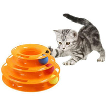 Load image into Gallery viewer, Tower Tracks Disc Ball Training Amusement Cat Intelligence Training Toy freeshipping - Tyche Ace
