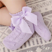 Load image into Gallery viewer, Trendy Baby Girls Bow Design Thin Socks freeshipping - Tyche Ace
