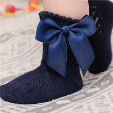 Load image into Gallery viewer, Trendy Baby Girls Bow Design Thin Socks freeshipping - Tyche Ace
