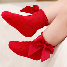 Load image into Gallery viewer, Trendy Baby Girls Bow Design Thin Socks freeshipping - Tyche Ace
