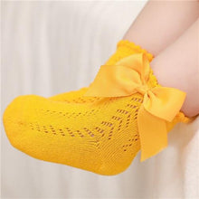 Load image into Gallery viewer, Trendy Baby Girls Bow Design Thin Socks freeshipping - Tyche Ace
