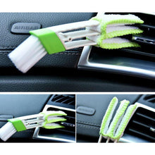 Load image into Gallery viewer, Two in One Green Car Air-conditioning Vent   Cleaning Brush &amp; Dirt Duster freeshipping - Tyche Ace
