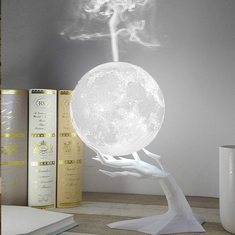 Ultrasonic LED 3D Moon Design Essential Oil Diffuser Humidifier freeshipping - Tyche Ace