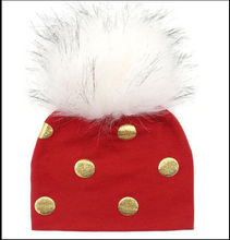 Load image into Gallery viewer, Unisex Baby Faux Pompom Warm Winter Cotton Hats freeshipping - Tyche Ace
