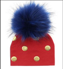 Load image into Gallery viewer, Unisex Baby Faux Pompom Warm Winter Cotton Hats freeshipping - Tyche Ace
