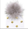 Unisex Baby Faux Pompom Warm Winter Cotton Hats freeshipping - Tyche Ace