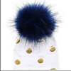 Unisex Baby Faux Pompom Warm Winter Cotton Hats freeshipping - Tyche Ace