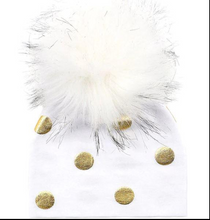 Load image into Gallery viewer, Unisex Baby Faux Pompom Warm Winter Cotton Hats freeshipping - Tyche Ace
