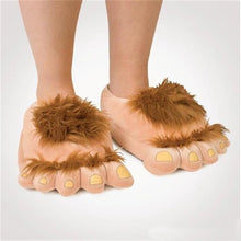 Load image into Gallery viewer, Unisex Bigfoot Creative Chunky Warm Paw Faux Fur Indoor Slippers freeshipping - Tyche Ace
