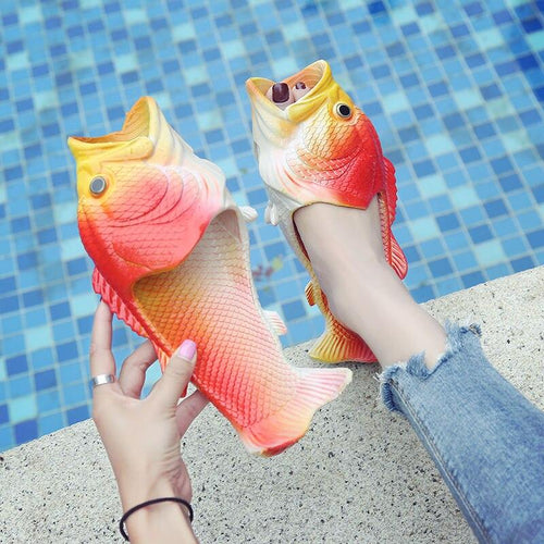 Unisex Casual Beach  Summer Fish Flip Flops freeshipping - Tyche Ace
