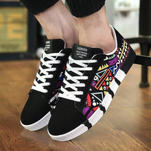 Load image into Gallery viewer, Unisex Casual Graffiti Print Vulcanised Canvas Shoes freeshipping - Tyche Ace
