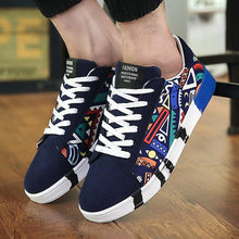 Load image into Gallery viewer, Unisex Casual Graffiti Print Vulcanised Canvas Shoes freeshipping - Tyche Ace
