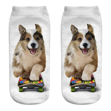 Load image into Gallery viewer, Unisex Cotton Ankle 3D Print Dogs Pattern Design Socks freeshipping - Tyche Ace
