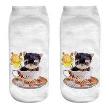 Load image into Gallery viewer, Unisex Cotton Ankle 3D Print Dogs Pattern Design Socks freeshipping - Tyche Ace
