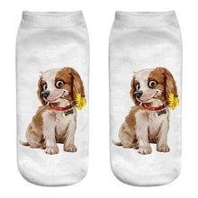 Load image into Gallery viewer, Unisex Cotton Ankle 3D Print Dogs Pattern Design Socks freeshipping - Tyche Ace
