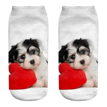 Load image into Gallery viewer, Unisex Cotton Ankle 3D Print Dogs Pattern Design Socks freeshipping - Tyche Ace
