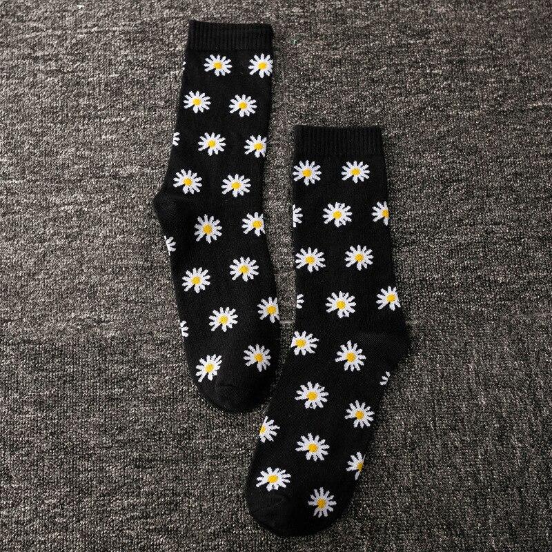 Unisex Cotton Floral Breathable Crew Socks freeshipping - Tyche Ace