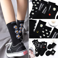 Load image into Gallery viewer, Unisex Cotton Floral Breathable Crew Socks freeshipping - Tyche Ace
