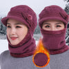 Unisex Fleece Breathable Wool Knitted  Winter Hat Beanies Scarf freeshipping - Tyche Ace