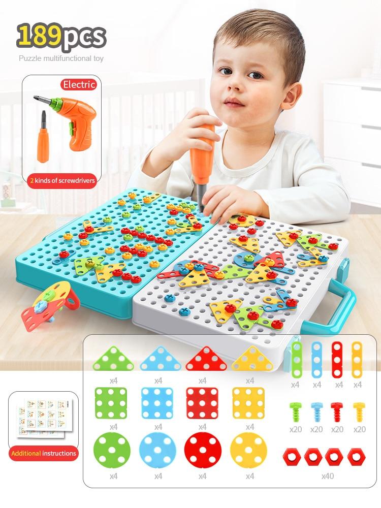 Nuts Puzzles Tool Drill Assemble/Dismantle Educational Toys For Toddlers freeshipping - Tyche Ace