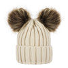 Unisex Warm Knitted Double Pompom Hats And Scarf Set freeshipping - Tyche Ace
