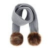 Unisex Warm Knitted Double Pompom Hats And Scarf Set freeshipping - Tyche Ace