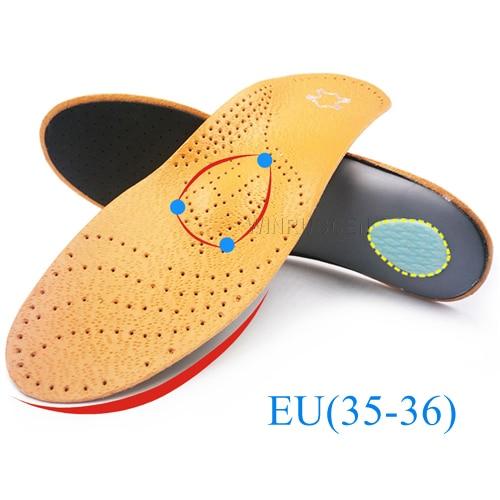 Unisex Leather Orthopaedic Orthotic Insole for Flat Feet Arch Support Shoes freeshipping - Tyche Ace