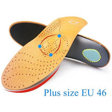 Load image into Gallery viewer, Unisex Leather Orthopaedic Orthotic Insole for Flat Feet Arch Support Shoes freeshipping - Tyche Ace
